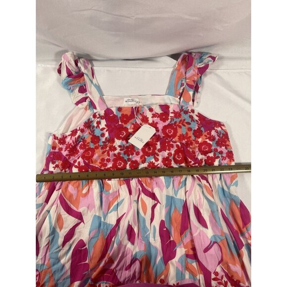 Emily Wonder Colorful & Floral Baby Doll Fully Lined Dress Size 2X NWT - Picture 5 of 7
